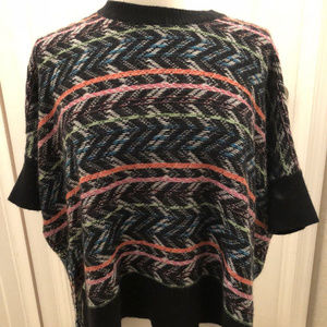 BCBG Maxazaria Sweater Multicolored Hi Lo Brinkley